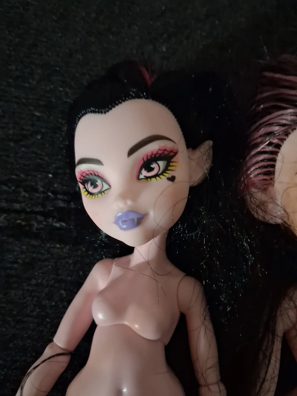 Set of Two Posable Fashion Dolls with Pale Pink Skin Monster High